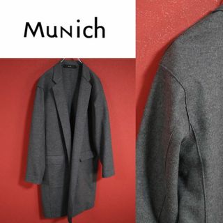 ミューニック(MUNICH)の【極美品】Munich ミューニック オーバーサイズ ロング丈 チェスターコート(チェスターコート)