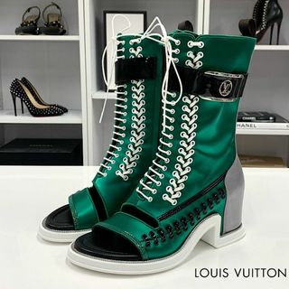 ヴィトン(LOUIS VUITTON) 靴/シューズ（グリーン・カーキ/緑色系）の