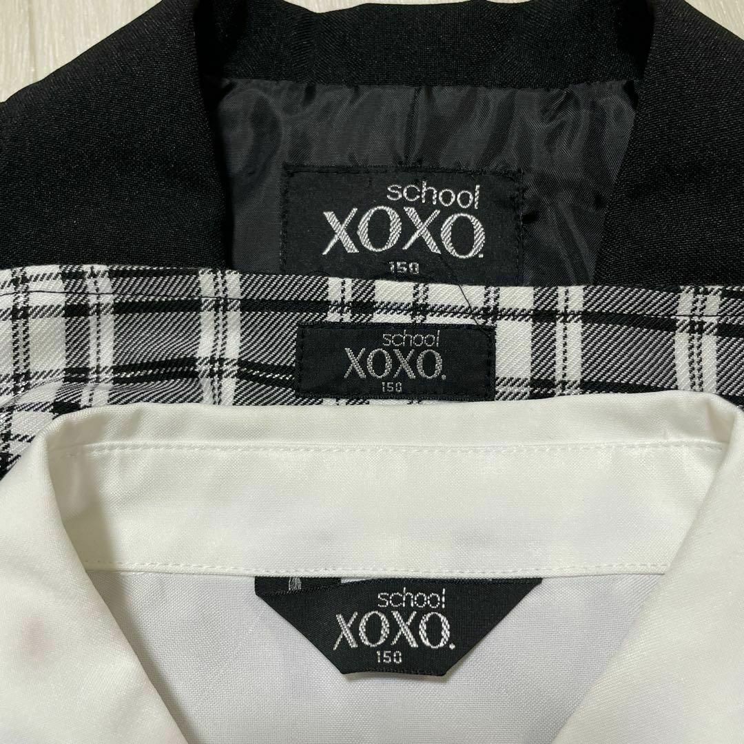 XOXO キッズフォーマル セットアップ 黒 ブラック プリーツスカート 150 キッズ/ベビー/マタニティのキッズ服女の子用(90cm~)(ドレス/フォーマル)の商品写真