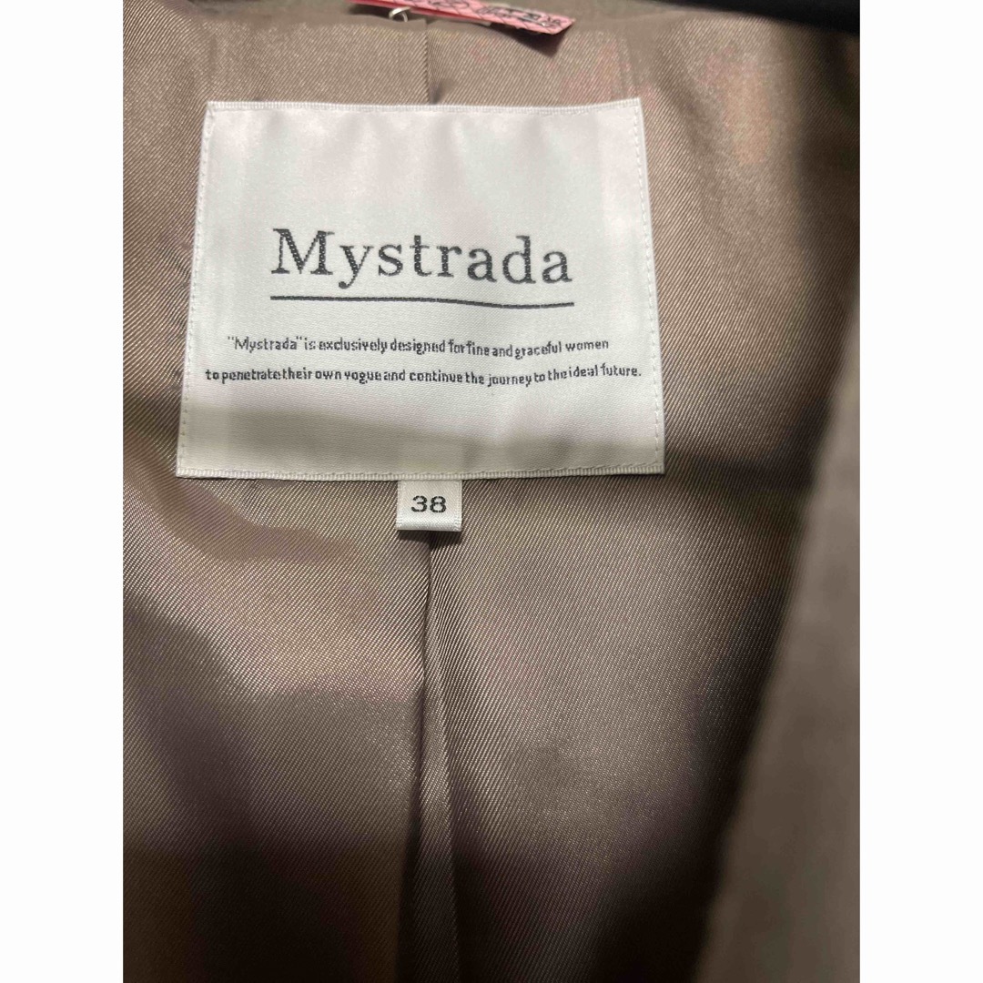 Mystrada(マイストラーダ)のMystrada バックボリュームコート 美品 人気 ロングコート ウールコート レディースのジャケット/アウター(ロングコート)の商品写真