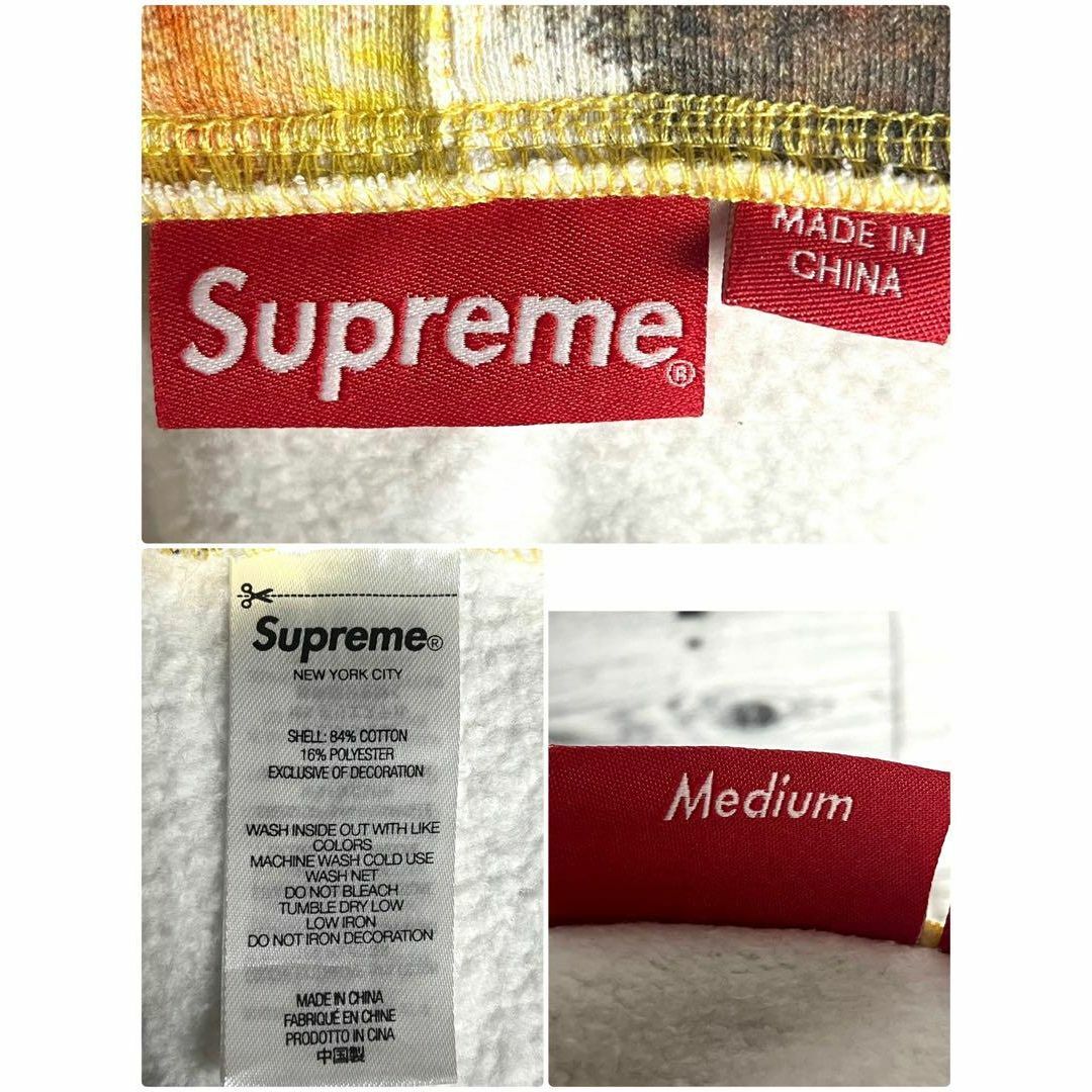 Supreme(シュプリーム)の【美品　超希少】シュプリーム☆ ワンポイント刺繍ロゴ入り 総柄ジップパーカー メンズのトップス(パーカー)の商品写真