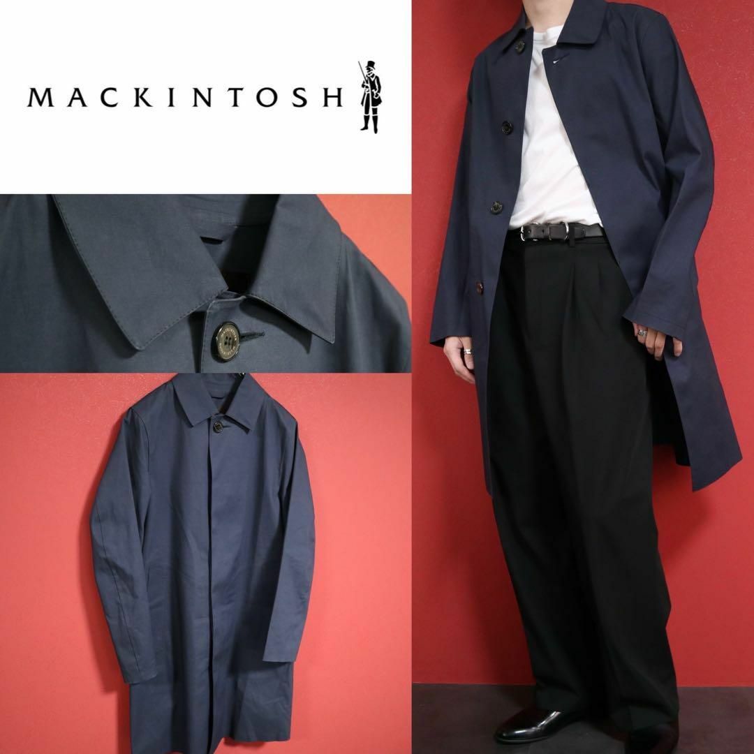 MACKINTOSH(マッキントッシュ)のMACKINTOSH マッキントッシュ ゴム引き ロングステンカラーコート メンズのジャケット/アウター(ステンカラーコート)の商品写真