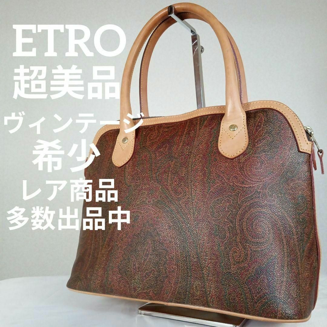 ETRO - 超美品 エトロ ハンドバッグ 希少 ヴィンテージ ペイズリー柄