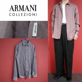 アルマーニ(Armani)のARMANI COLLEZIONI 綿 コットン 100％ ボルドー シャツ(シャツ)