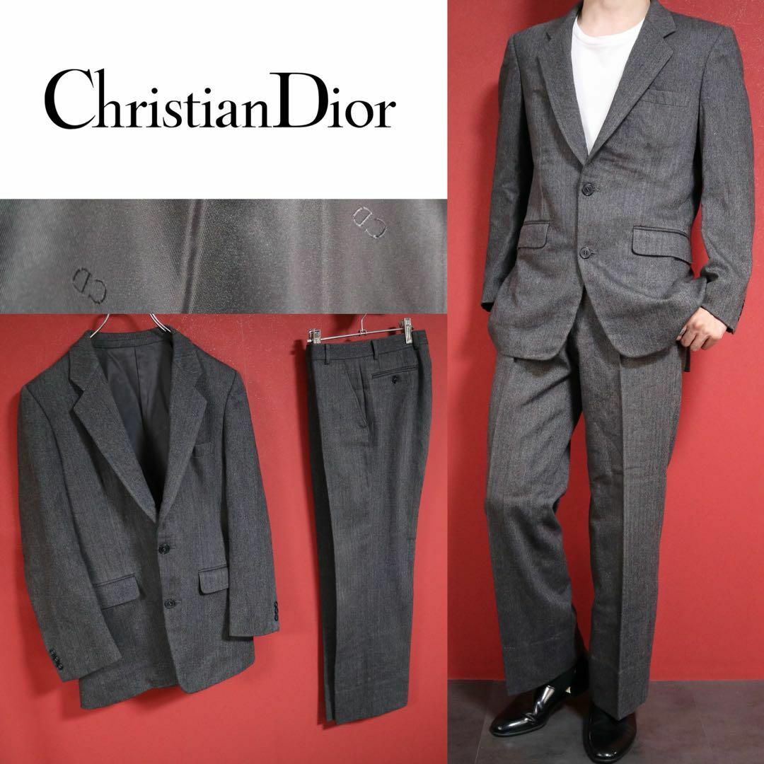 【極希少】Christian Dior 裏地ロゴ ウール グレー セットアップ | フリマアプリ ラクマ