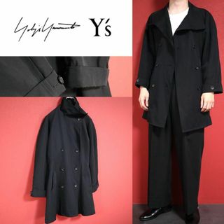 ヨウジヤマモト(Yohji Yamamoto)の【希少ヴィンテージ】Y's ヨウジヤマモト 初期タグ ロングトレンチコート(トレンチコート)