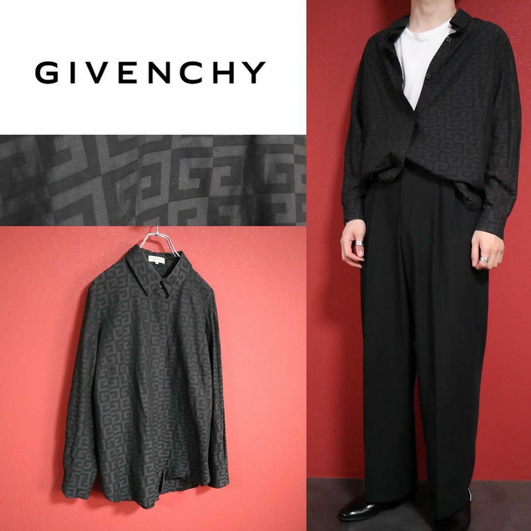 【極美品】GLAMOUR by GIVENCHY GGロゴ 総柄 モード シャツ | フリマアプリ ラクマ