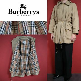 バーバリー(BURBERRY)の【希少デザイン】Burberrys 中綿ライナー＆ドローコード付き コート(トレンチコート)