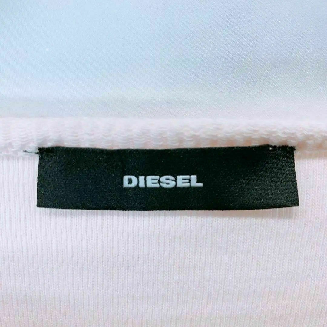 DIESEL(ディーゼル)の新品 DIESEL ディーゼル ワンピース 半袖 ピンク タオル地 XS 夏服 レディースのワンピース(その他)の商品写真