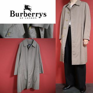 バーバリー(BURBERRY)の【希少カラー】Burberrys 90s ヴィンテージ ロングステンカラーコート(ステンカラーコート)