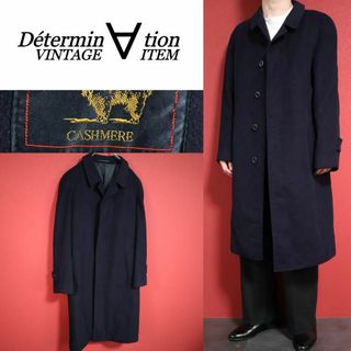 ヴィンテージ(VINTAGE)の【極美品 / 高級カシミヤ入り】オーバーサイズ ロングステンカラーコート(ステンカラーコート)