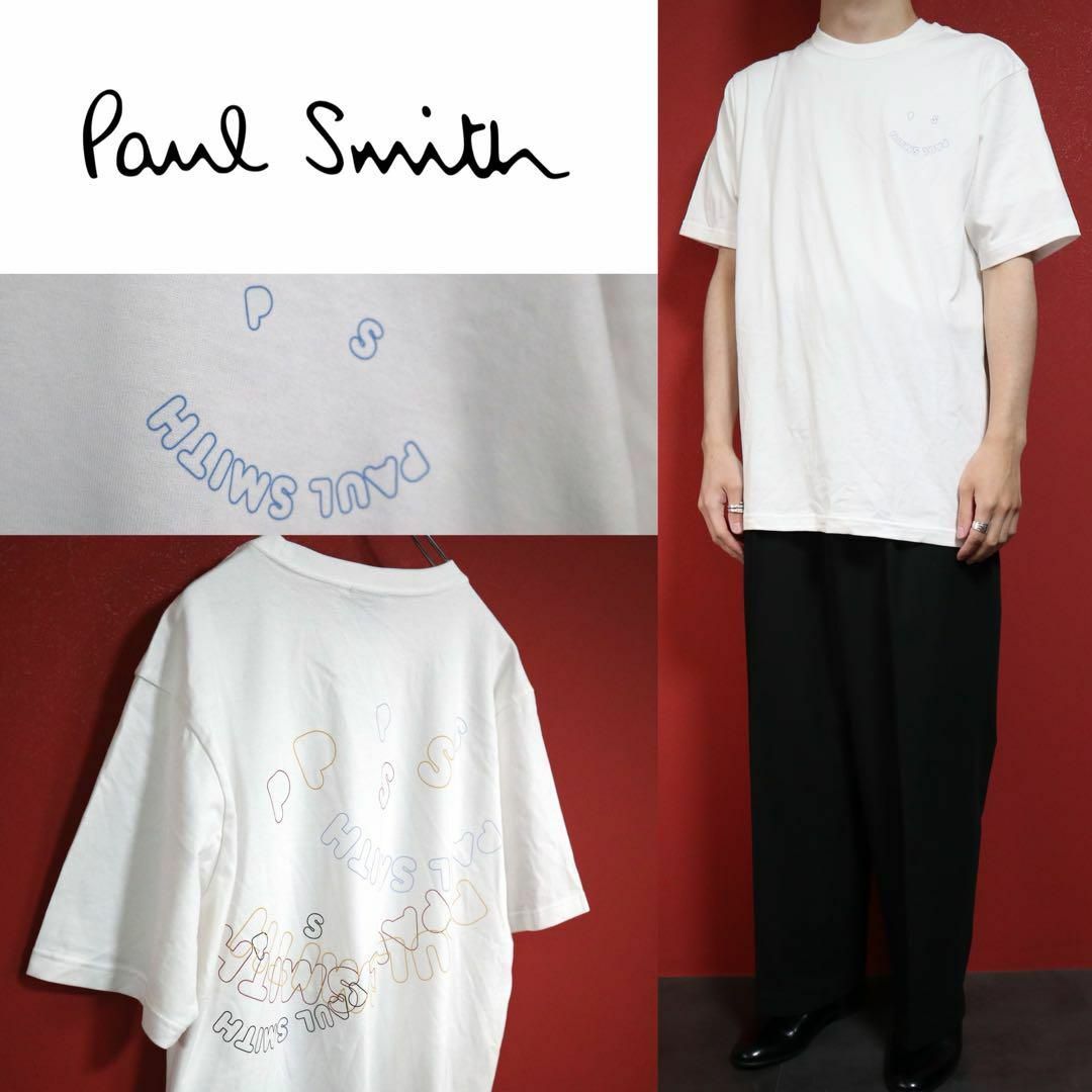 Paul Smith(ポールスミス)の【マルチカラー】PS Paul Smith ロゴバックプリントデザイン Tシャツ メンズのトップス(Tシャツ/カットソー(半袖/袖なし))の商品写真