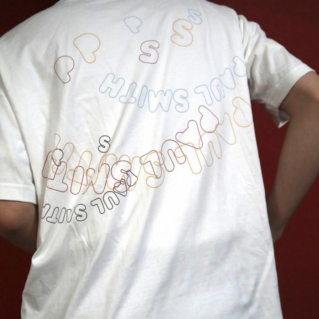 Paul Smith(ポールスミス)の【マルチカラー】PS Paul Smith ロゴバックプリントデザイン Tシャツ メンズのトップス(Tシャツ/カットソー(半袖/袖なし))の商品写真