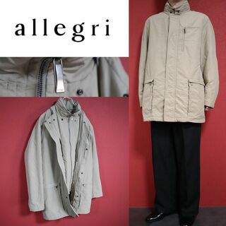 アレグリ(allegri)のallegri 二重ジップ デザイン オーバーサイズ ライナー付き 中綿 コート(ミリタリージャケット)