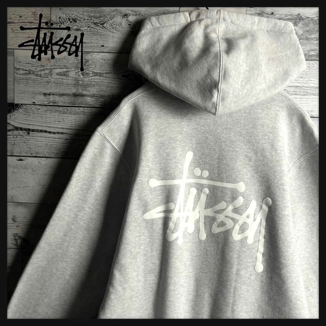 STUSSY(ステューシー)の【超人気モデル】ステューシー ☆ バックプリントパーカー　定番デザイン メンズのトップス(パーカー)の商品写真