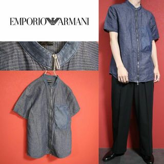 エンポリオアルマーニ(Emporio Armani)のEMPORIO ARMANI ビッグポケットデザイン ジップジャケット 半袖(その他)