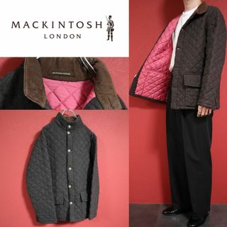 マッキントッシュ(MACKINTOSH)の【美品】MACKINTOSH 襟コーデュロイ切り替え キルティングジャケット(ダウンジャケット)