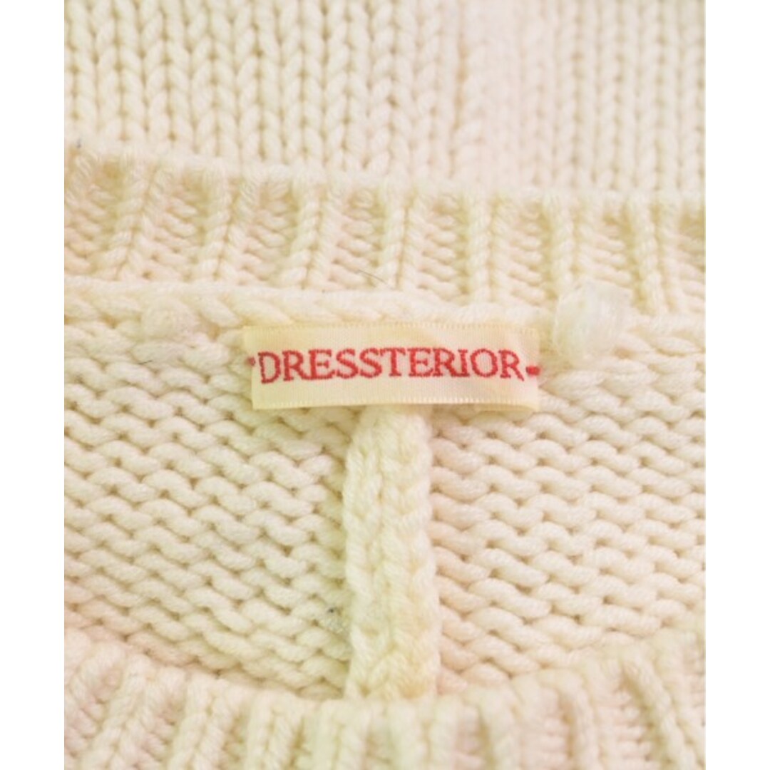 DRESSTERIOR(ドレステリア)のDRESSTERIOR ドレステリア ニット・セーター F 白 【古着】【中古】 レディースのトップス(ニット/セーター)の商品写真