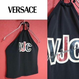 【美品/希少】VERSACE JEANS Y2Kファッション ヘソだし トップス(Tシャツ(半袖/袖なし))