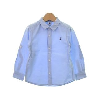 プチバトー(PETIT BATEAU)のPETIT BATEAU プチバトー シャツ 104 青系 【古着】【中古】(ブラウス)