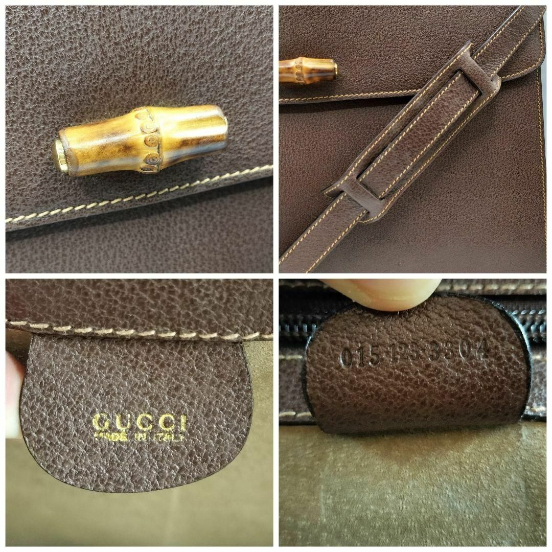 Gucci(グッチ)の121　GUCCI　ビジネスバッグ　2way　レザー　バンブー　A4　自立　2室 メンズのバッグ(ビジネスバッグ)の商品写真