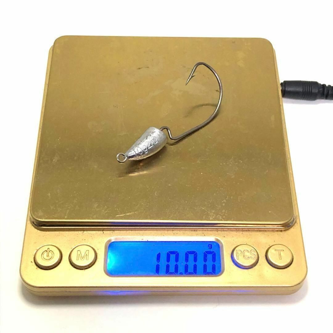 ジグヘッド オフセット テキサスリグ 10g 5個セット スポーツ/アウトドアのフィッシング(ルアー用品)の商品写真