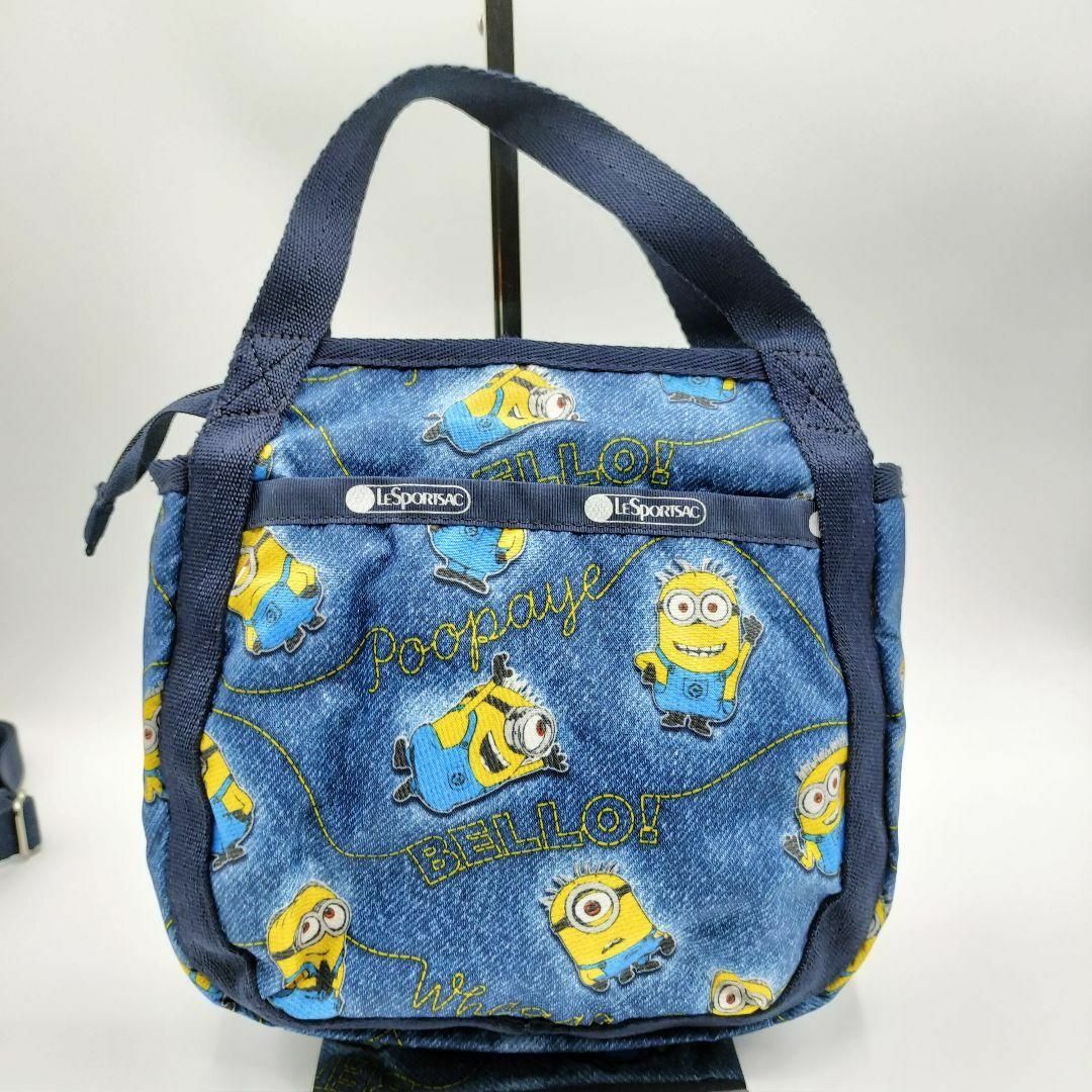 LeSportsac(レスポートサック)の132 極美品 レスポートサック ミニオン コラボ 2way バッグ デニム レディースのバッグ(ショルダーバッグ)の商品写真