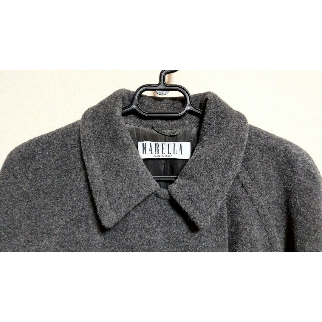 美品❗MARELLA マレーラ アルパカ ウール ロングコート Max Mara レディースのジャケット/アウター(ロングコート)の商品写真