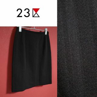 ニジュウサンク(23区)の【極美品】23区 ニジュウサンク ニジュウサンク 上質ウール ひざ丈 スカート(ひざ丈スカート)