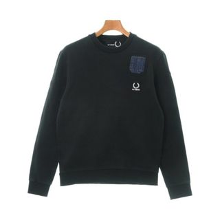 ラフシモンズ(RAF SIMONS)のRAF SIMONS ラフシモンズ スウェット 36(XS位) 黒 【古着】【中古】(スウェット)