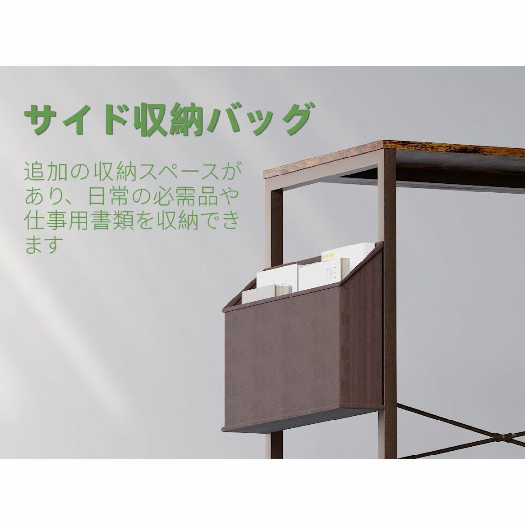 【色: ピンク】PAMRAY デスク 机 幅80cm×奥行40cm パソコンデス インテリア/住まい/日用品のオフィス家具(オフィス/パソコンデスク)の商品写真