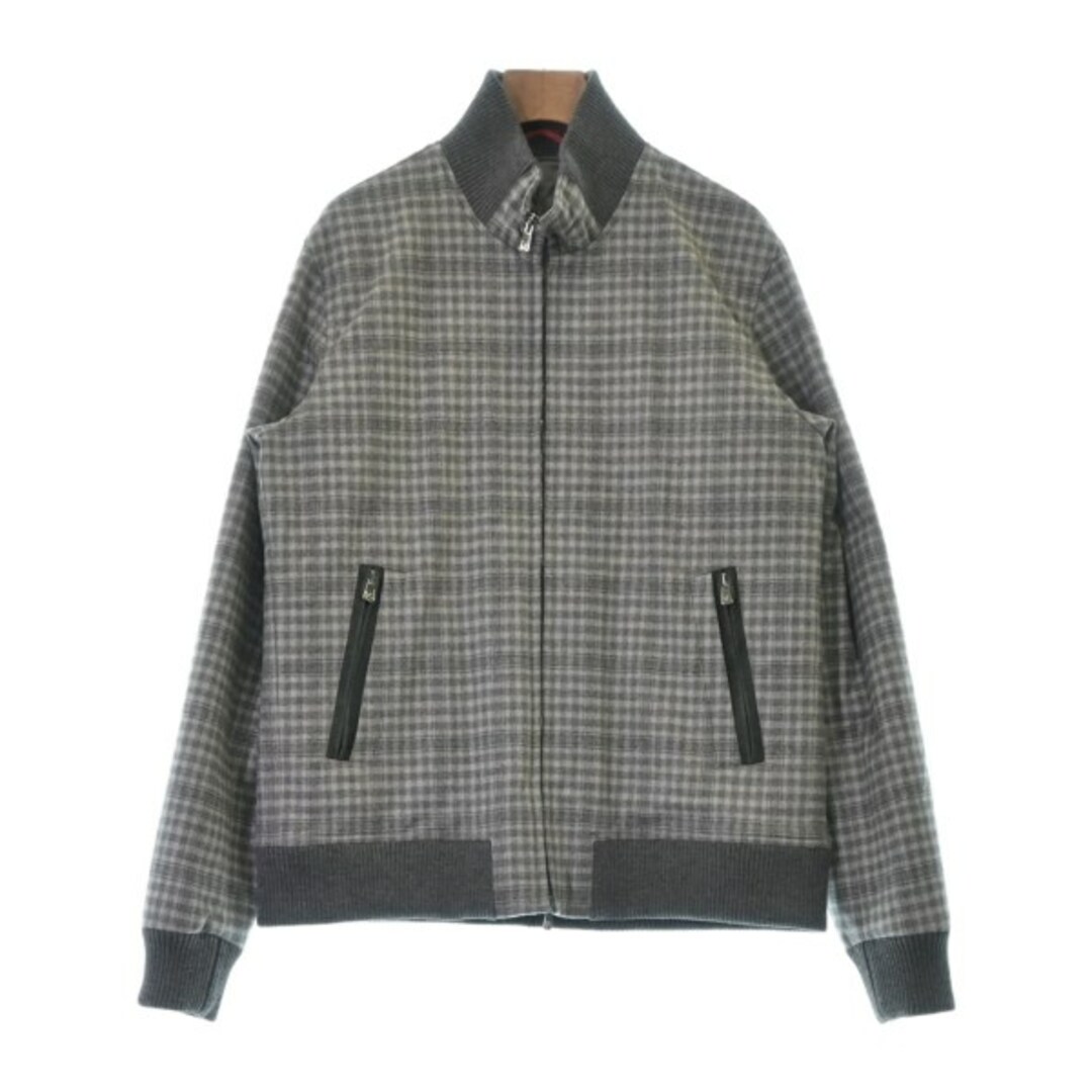 ISAIA(イザイア)のISAIA イサイア ブルゾン（その他） 50(XL位) グレー(チェック) 【古着】【中古】 メンズのジャケット/アウター(その他)の商品写真