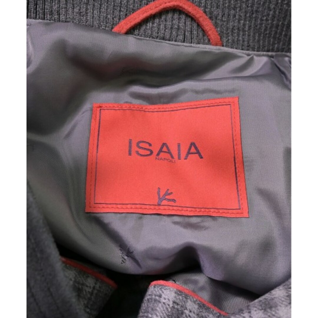 ISAIA(イザイア)のISAIA イサイア ブルゾン（その他） 50(XL位) グレー(チェック) 【古着】【中古】 メンズのジャケット/アウター(その他)の商品写真