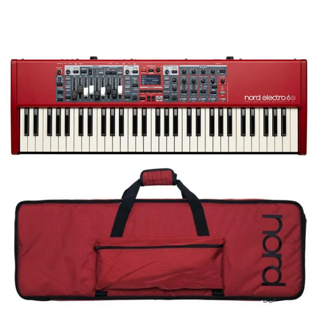 Clavia(クラビア)の【新品】Nord Electro6D 61((ノード)専用ケース+スタンド付き) 楽器の鍵盤楽器(キーボード/シンセサイザー)の商品写真