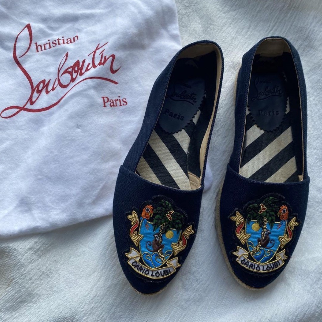Christian Louboutin(クリスチャンルブタン)のクリスチャンルブタンエスパドリューフラットシューズms レディースの靴/シューズ(バレエシューズ)の商品写真