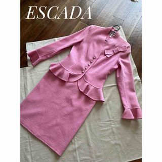 エスカーダ(ESCADA)のESCADA エスカーダ　レディーススーツ　スカート　ピンク　イタリア製　M(スーツ)