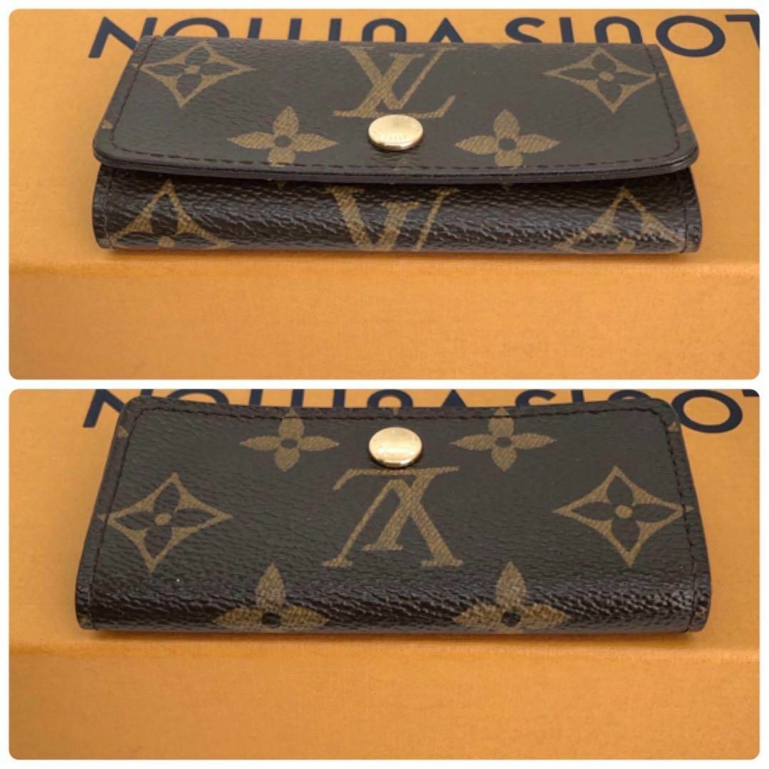 LOUIS VUITTON(ルイヴィトン)の【極美品】ルイヴィトン 62631 ミュルティクレ4 モノグラム キーケース 茶 メンズのファッション小物(キーケース)の商品写真