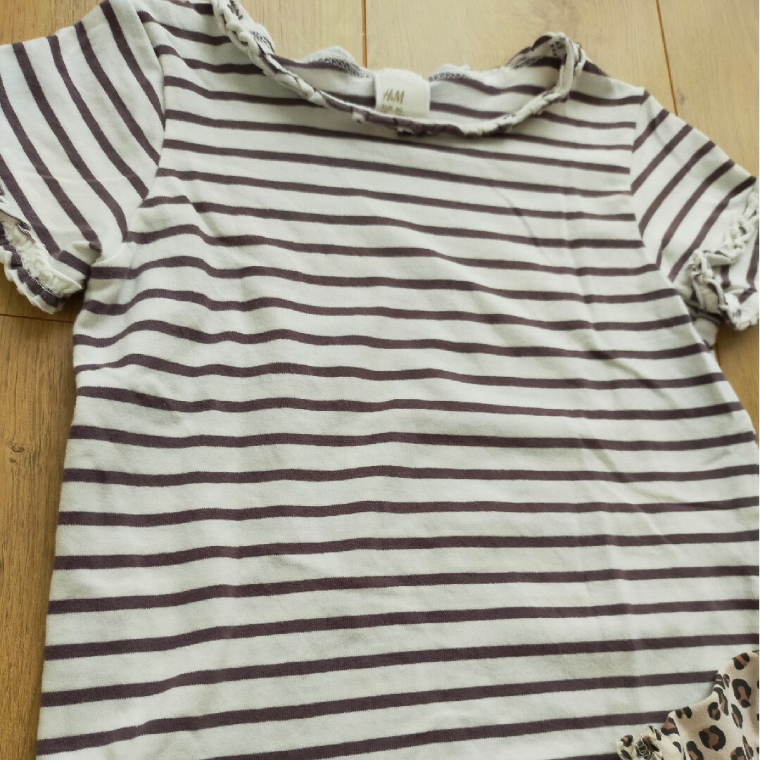 H&M(エイチアンドエム)の半袖Tシャツ　2枚セット キッズ/ベビー/マタニティのベビー服(~85cm)(Ｔシャツ)の商品写真