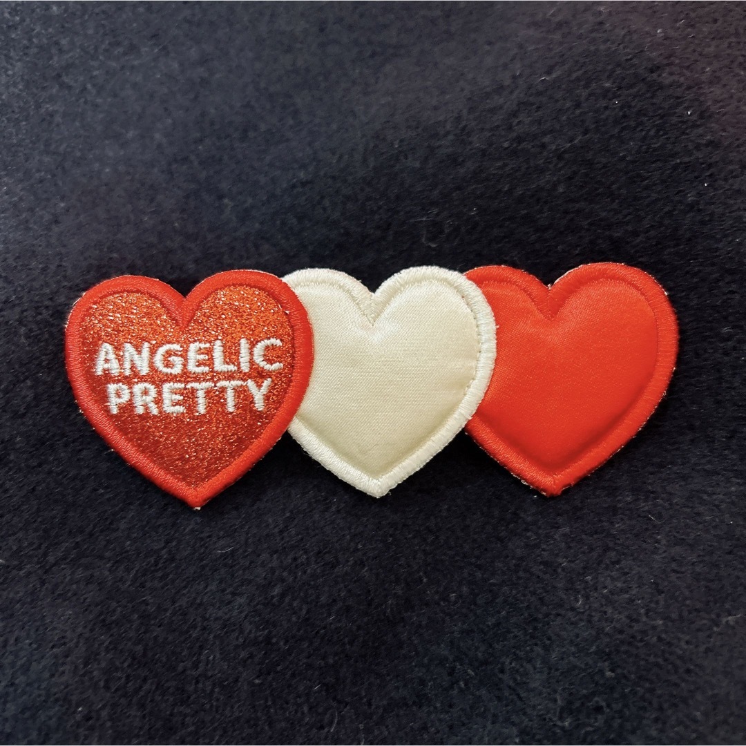 Angelic Pretty(アンジェリックプリティー)のangelic pretty Trio Heartクリップ レディースのヘアアクセサリー(バレッタ/ヘアクリップ)の商品写真