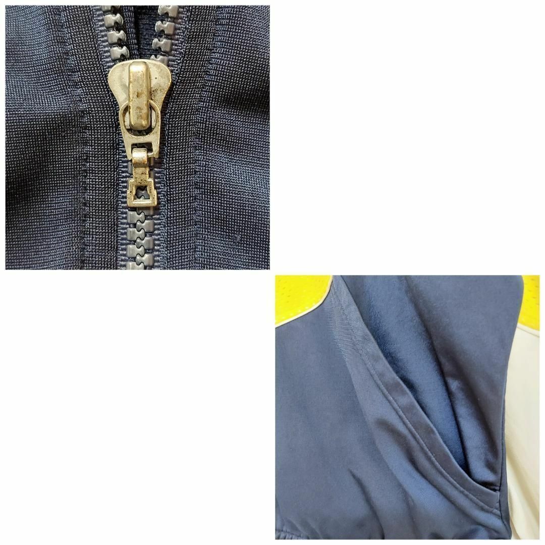 NIKE(ナイキ)のNIKE ナイキ トラックジャケット 00s 白タグ XL ネイビー紺 黄色 メンズのトップス(ジャージ)の商品写真