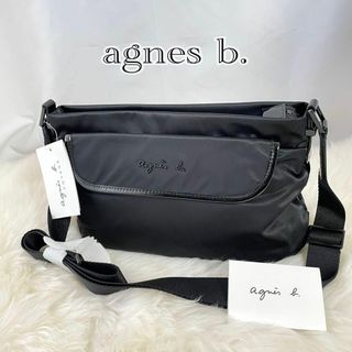 agnès b.　アニエスベー　革ショルダー　裏地がかわいいモロッコ産