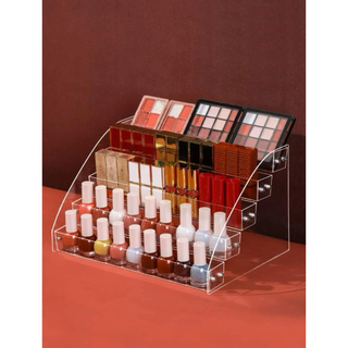 透明な化粧品収納ボックス(メイクボックス)