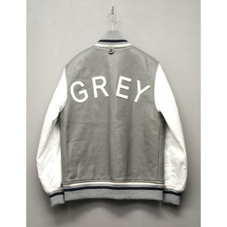 トムブラウン(THOM BROWNE)のThom Grey スタジャン レザージャケット(スタジャン)