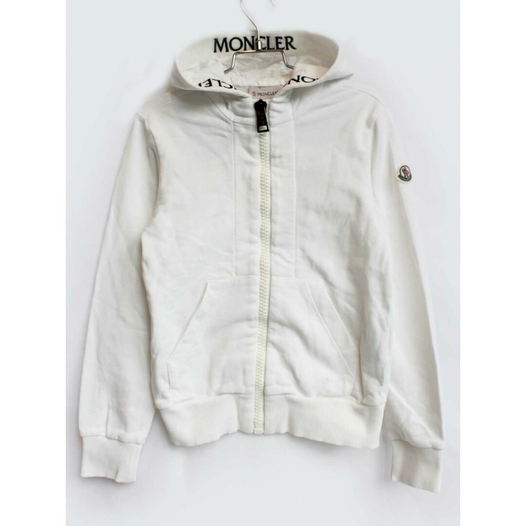 MONCLER(モンクレール)の【春物 新入荷!】[モンクレール/Moncler]140cm パーカー 白×黒【中古】子供服 キッズ kids ジュニア 男の子 女の子 春秋 tops 602042 キッズ/ベビー/マタニティのベビー服(~85cm)(その他)の商品写真