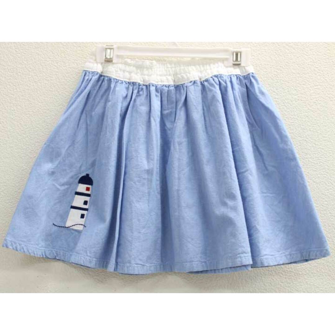 familiar(ファミリア)の▽ファミリア/familiar▽120cm スカート ブルー【中古】子供服 キッズ kids 女の子 春夏 217032 bottoms キッズ/ベビー/マタニティのキッズ服女の子用(90cm~)(スカート)の商品写真