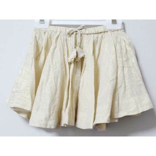 《ボンポワン/BONPOINT》104cm スカート ベージュ×ゴールド【中古】子供服 キッズ kids 女の子 春夏 41403232 bottoms(スカート)