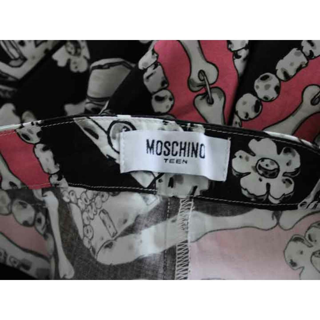 MOSCHINO(モスキーノ)の【春物 新入荷!】†モスキーノ/MOSCHINO†140cm(10) ロングパンツ/長ズボン 黒×ピンク【中古】子供服 キッズ kids ジュニア 女の子 春夏 bottoms 902042 キッズ/ベビー/マタニティのキッズ服女の子用(90cm~)(パンツ/スパッツ)の商品写真