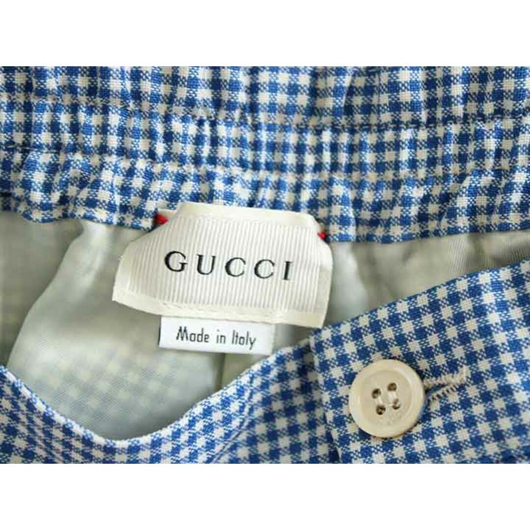 Gucci(グッチ)の†グッチ/GUCCI†150cm(12) ショートパンツ/ハーフパンツ/半ズボン/短パン 白×青【中古】子供服 キッズ kids ジュニア 女の子 春夏秋 704032 bottoms キッズ/ベビー/マタニティのキッズ服女の子用(90cm~)(パンツ/スパッツ)の商品写真