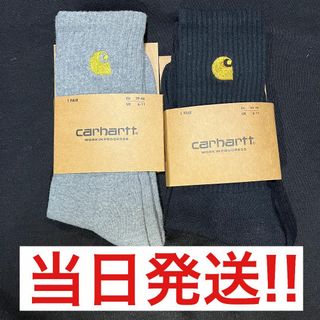 carhartt - carhartt カーハート　ソックス 靴下　新品未使用品2足セット　グレー　黒