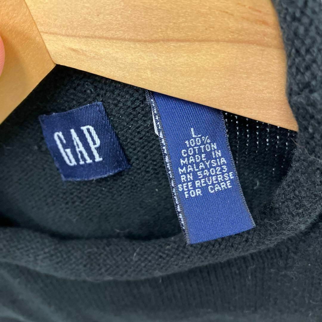 GAP(ギャップ)のGAP ギャップ　ノースリーブ　ハイネック　サマーニット　ブラック　90's レディースのトップス(タンクトップ)の商品写真